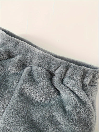 Boys' Cozy Fleece Hoodie & Pants Set - Gray & White Geometric Pattern, Long Sleeve Pullover with Hood, Soft Knit Fabric, Perfect for Fall & Winter, Casual Style, Everyday Comfort, Everyday Comfort Wear | Geometric Pattern Hoo