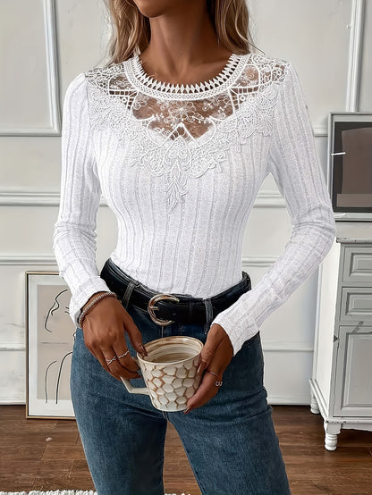 Directional Women'S French Lace Long Sleeve T-Shirt