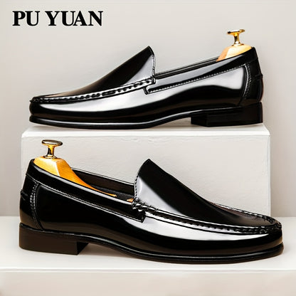 Men's Plus Size Slip-On Loafers with Durable Rubber Sole