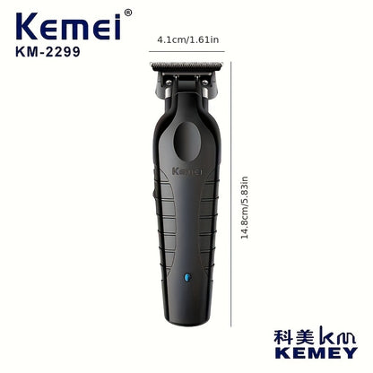 Electric Hair Clipper KM-2299 Cross-border Electric Pusher USB Oil Head Carving Scissor Barber Shop Trimmer