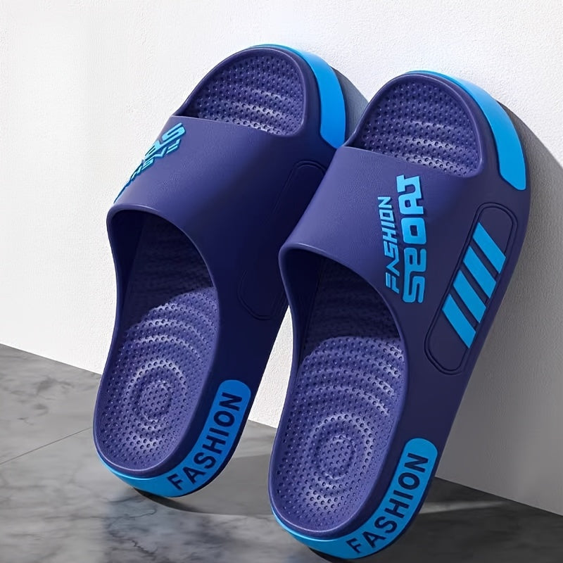 Men'S Summer Stylish Massage Non-Slip Textured Design Sandals, Suitable for Home, Outdoor, And Bathroom Use. - ayq