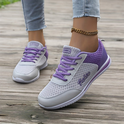 Women'S Breathable Lightweight Running Shoes - Black  Pink Checkered Design, Low-Top Lace-Up Sneakers with EVA Sole for Casual, Travel  Light Jogging, All-Season Comfort, Ladies Sneakers, Stylish Sportswear, Cushioned Suppo