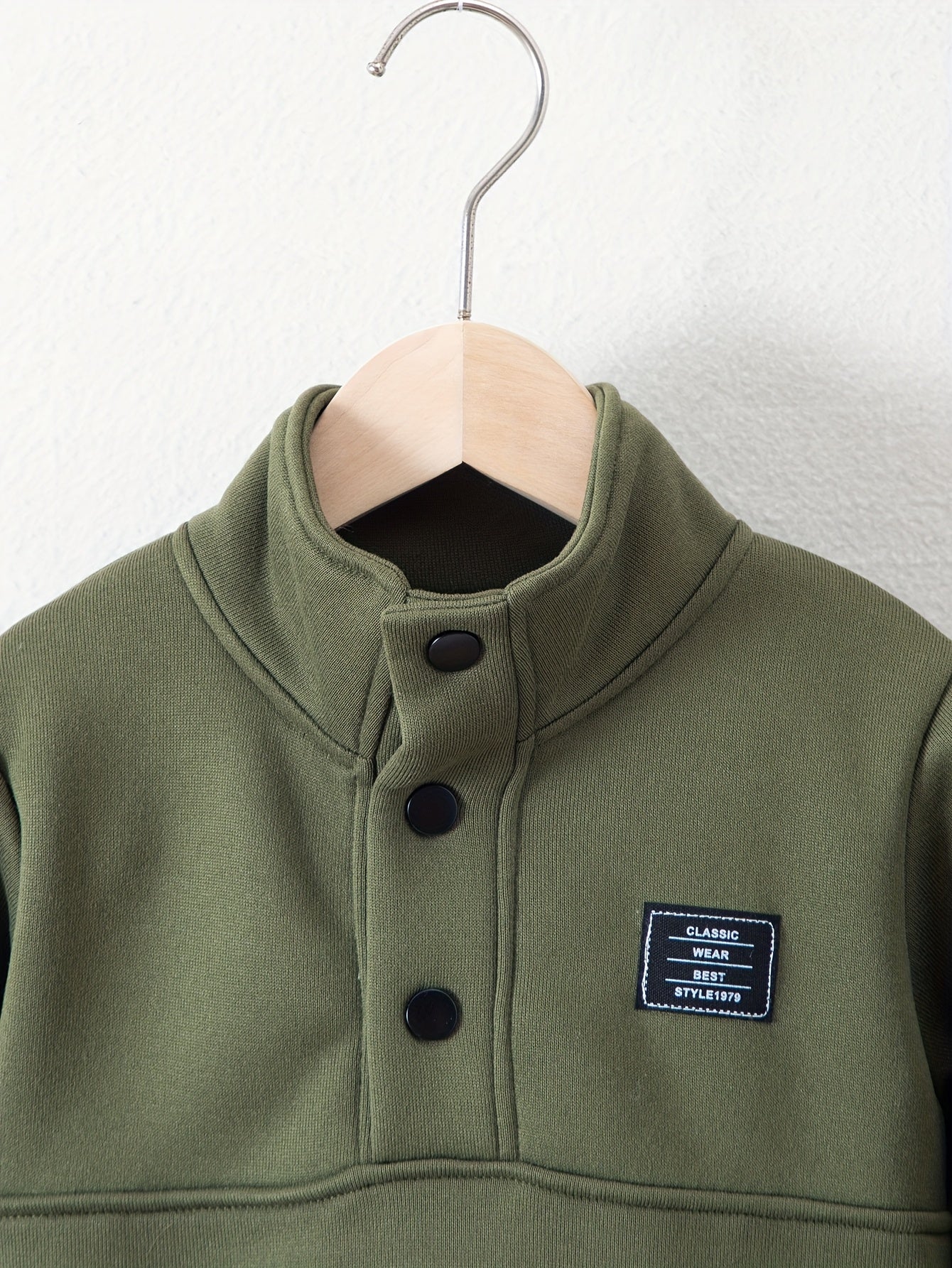 Boys' Cozy Fleece-Lined Hoodie & Sweatpants Set - Olive Green Casual Winter Outfit with Pockets, Thick Warmth for Fall & Winter, Regular Fit, Casual Attire, for Outdoor