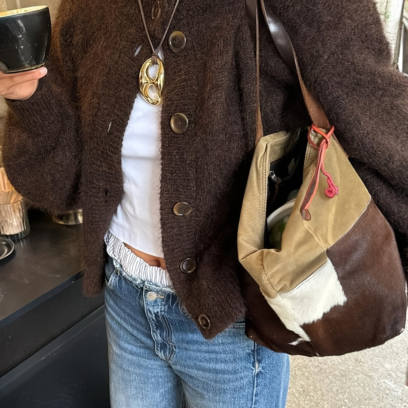 Women'S Vintage Sweater Coat - Soft Long Sleeve Cardigan with Button Front, Chic Office to Party Outerwear, Elegant Casual Outfits, Machine Washable Fall Winter Spring Jacket for Everyday &, Cute Sweaters