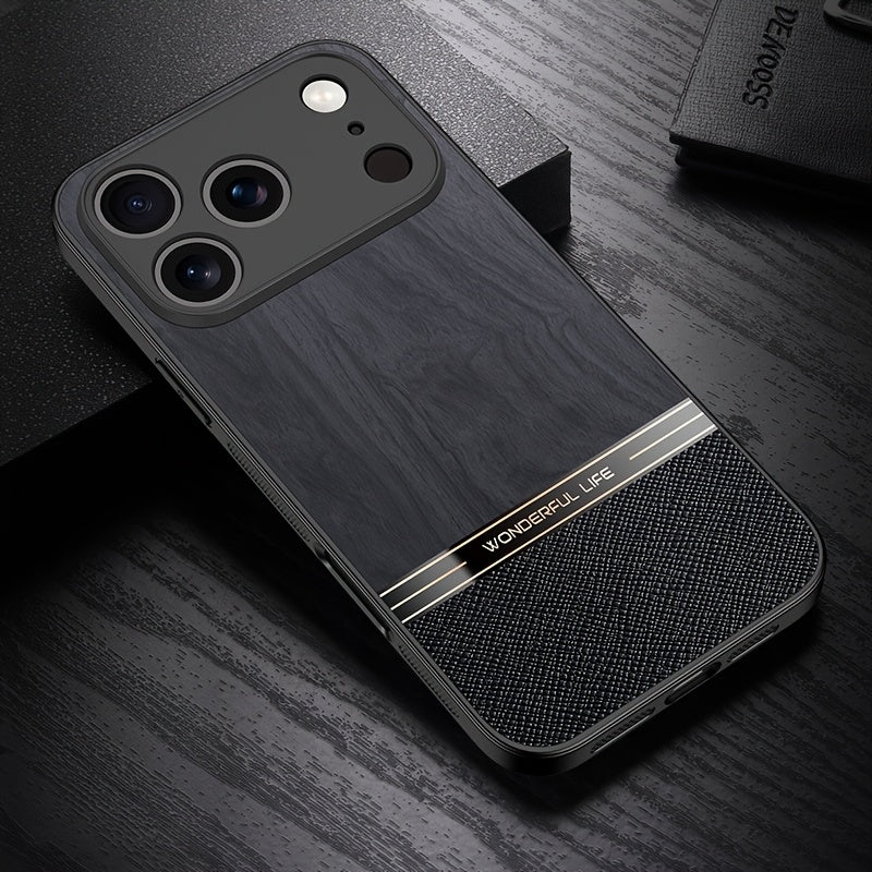 Shockproof Retro Style PC Phone Case for iPhone 18 Pro/Pro Max
