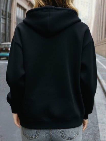 Women's Christmas Deer & Reindeer Print Hoodie - Cozy Winter Pullover Sweatshirt with Cute Deer Headband-Like Hood, Slim-Fit Casual Jacket for Holiday Parties, Xmas Outfits & Cold Weather (Machine Washable), Fall Clothes For