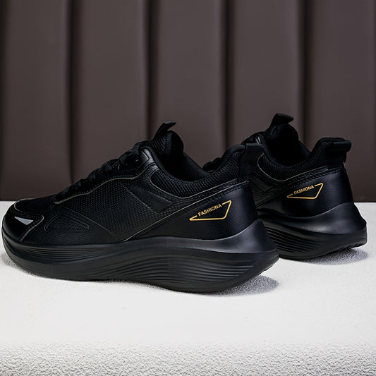 Men'S Lightweight Lace-Up Sneakers, Suitable for Running, Basketball, Fitness, And Casual Wear at The Gym - ayq