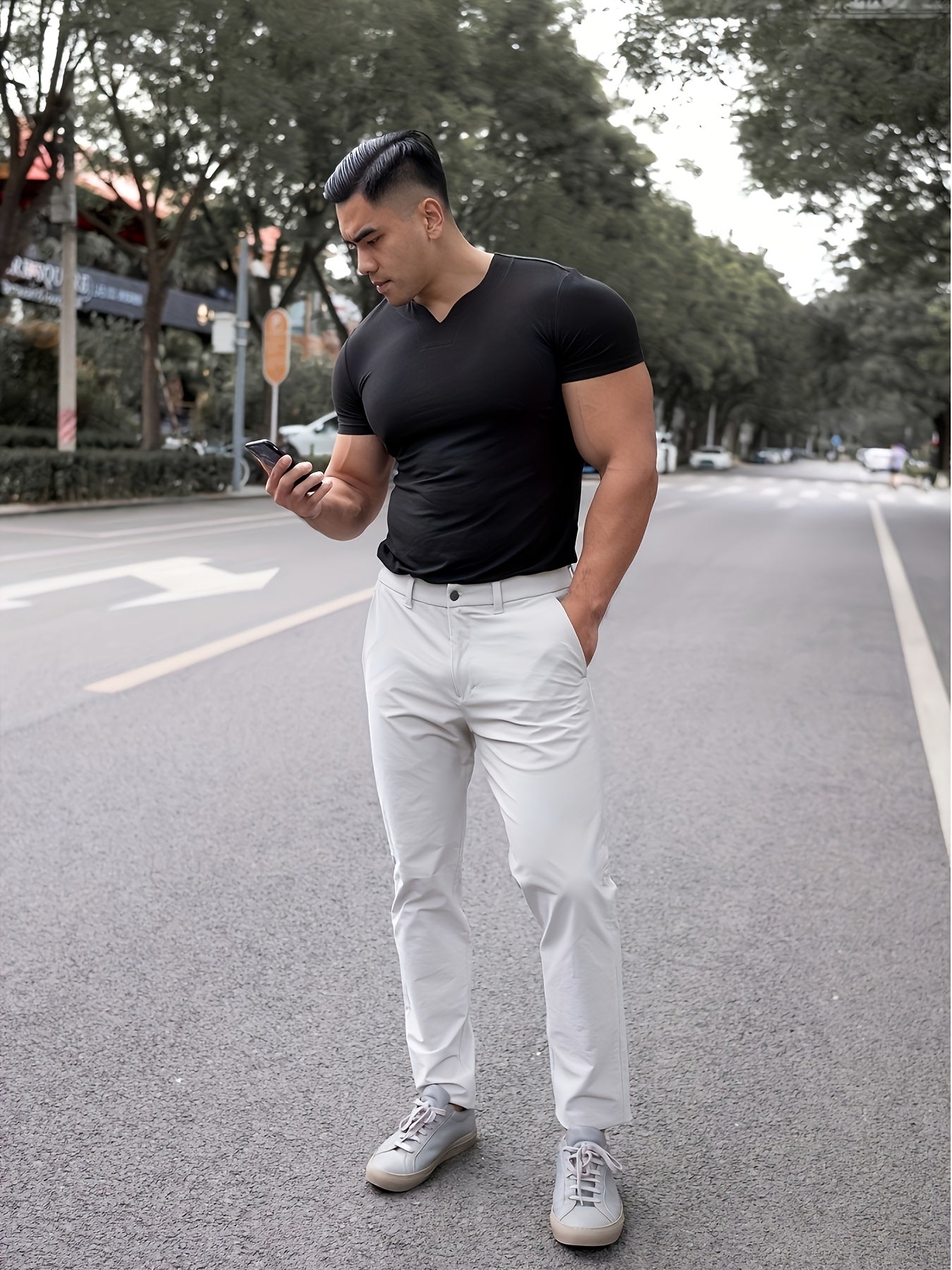 Men's Quick-Dry Gym T-Shirt - Muscle Crew Neck Workout Shirt, Stretch Athletic Tee for Weightlifting, Running, Training - Non-See-Through Muscle Builder Top (Hand Wash/Dry Clean) - Ideal for Gym  Casual Outfits, Gym Shirt, A