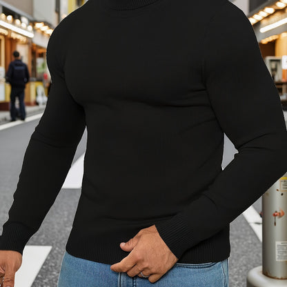 Men'S New Style Available in Multiple Colors, Classic Turtleneck Sweater