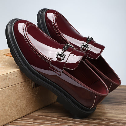 Men's Large Size Microfiber Leather Slip-On Loafers