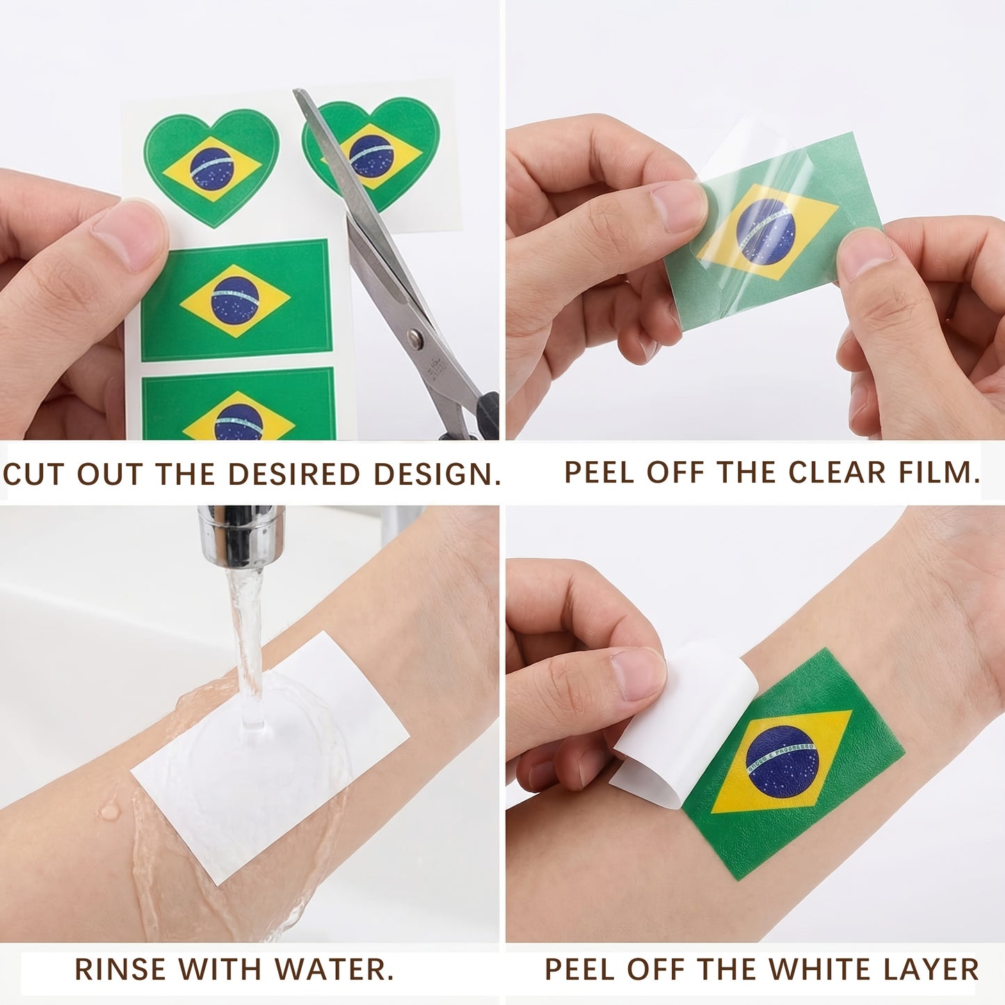 Football Fan Cheer Set - National Flag Scarf, Stickers, Whistle