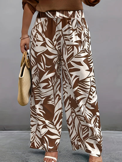 Women's Elegant Slim Straight Geometric Pants