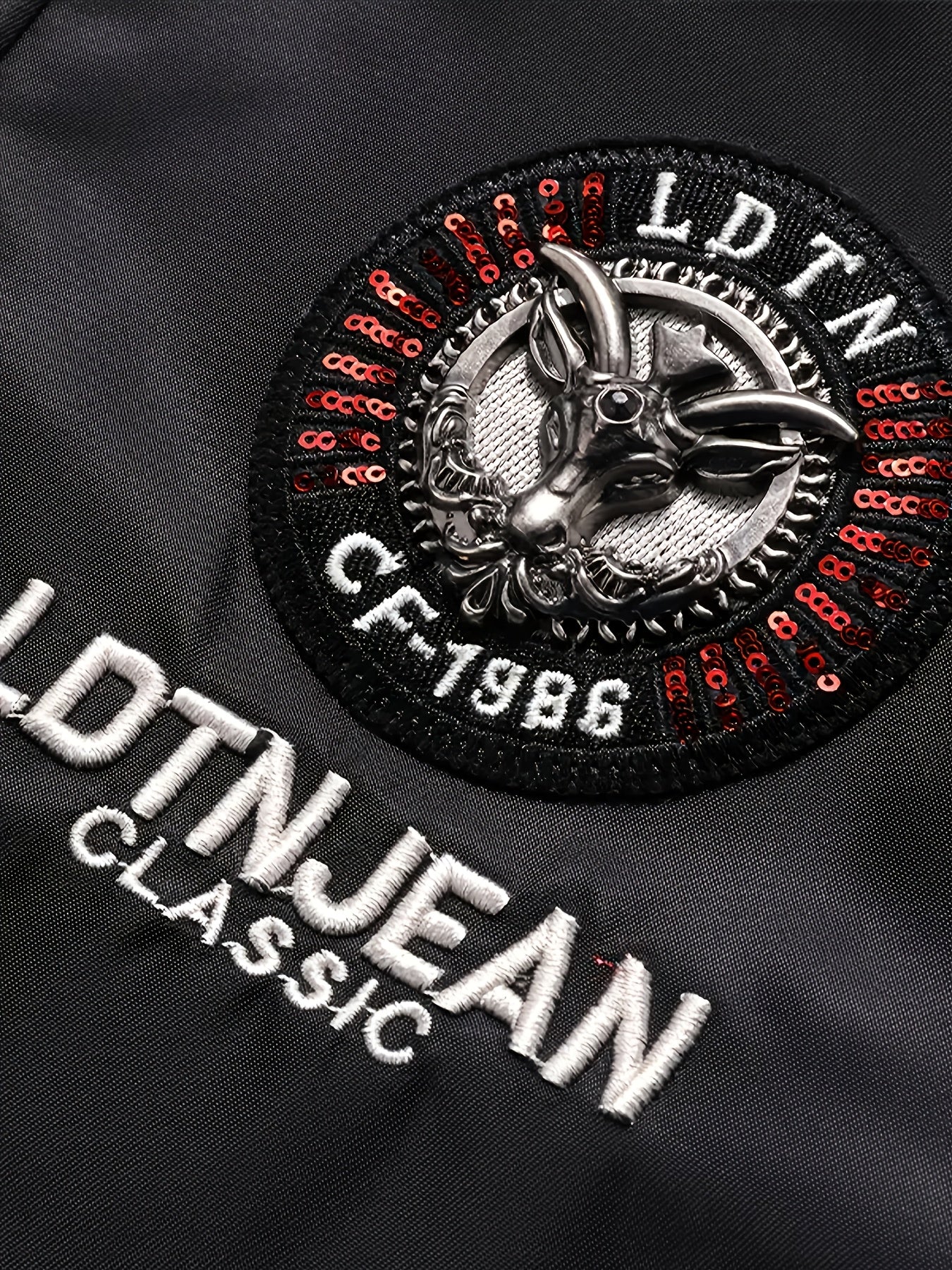 Men'S Heavyweight Winter Jacket with Detachable Hood & 3D Lettering - Full-Zip Windproof Coat, Multi-Pocket Design, Machine Washable