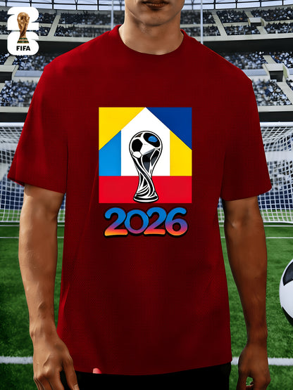 Men's FIFA 2026 Casual Crew Neck T-Shirt for Training & Running