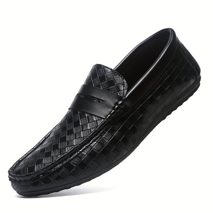 Men'S British Style Loafers - Comfortable Slip-On Moccasins with Round Toe, Faux Cover Upper & PVC Sole, Perfect for Casual Wear, Parties, and Weddings, Wedding Shoes