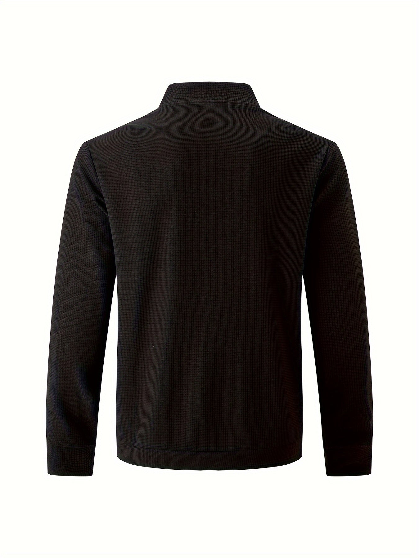 Men's Lightweight Jacket with Stand-Up Collar - Zippered Front Closure, Regular Fit Casual Coat for Everyday & Formal Wear - Spring/Fall Outerwear in White/Neutral Tones - Easy Care Zipper Jacket