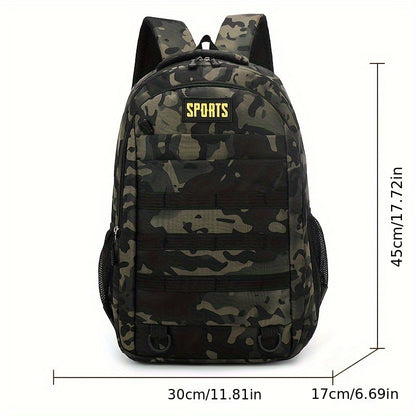 Sleek Urban, Men's Versatile Backpack for Travel, Camping  Cycling - Large Capacity, Business Laptop Compartment, Durable Nylon