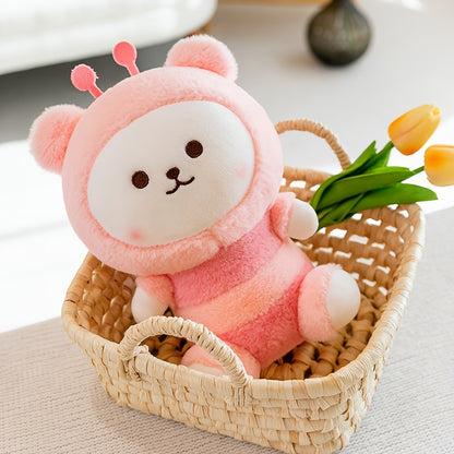 Cute Bee Bear Plush Toys, Cartoon Dolls, Sofa Cushions, Bed Hugs, Children's Girls' Gifts
