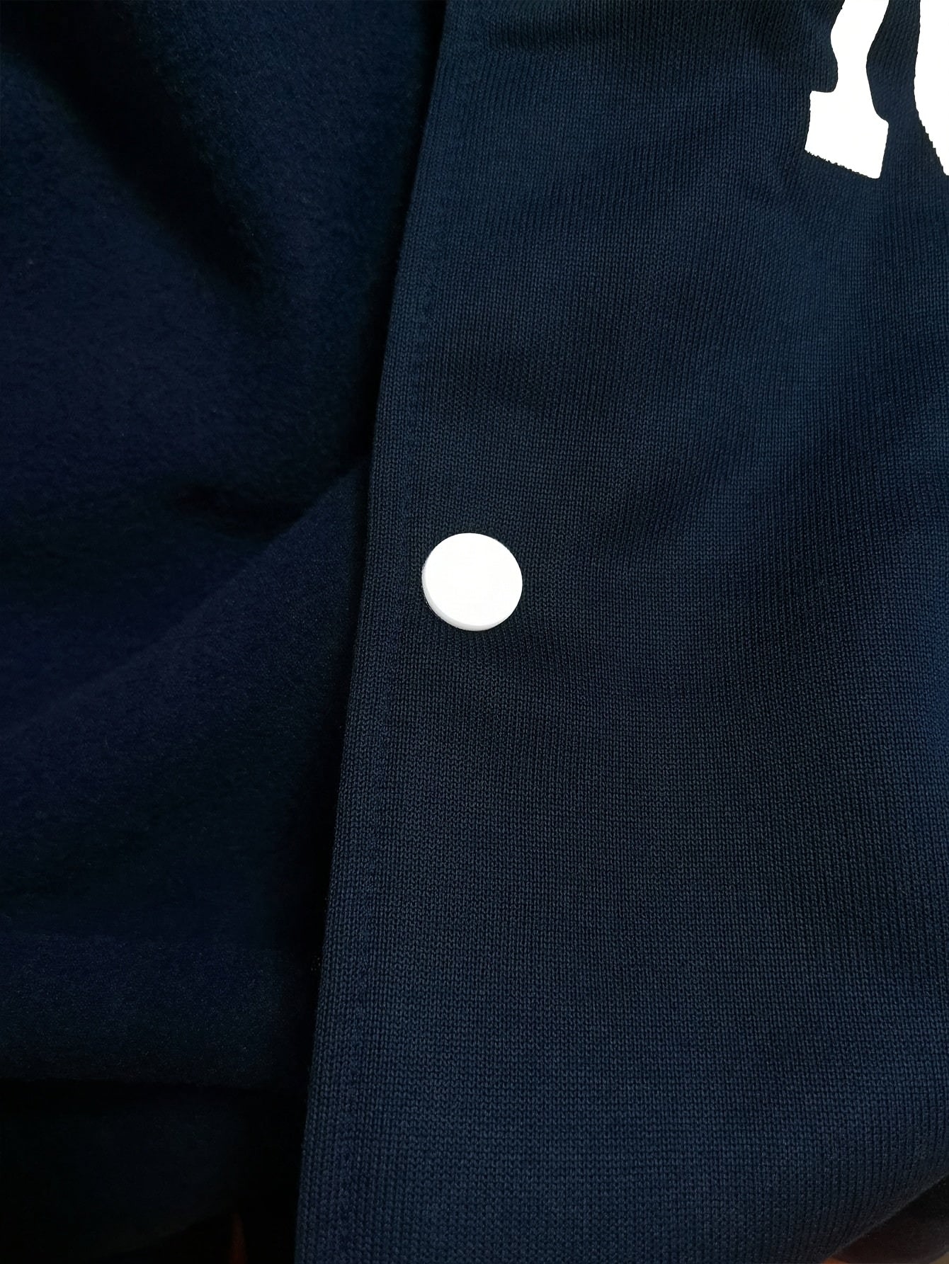 Men'S Baseball Jacket with Letter B Lettering - Navy & Golden Accent Casual Streetwear, Button-Front Closure, Regular Fit Fall/Winter Outerwear, Baseball Jacket