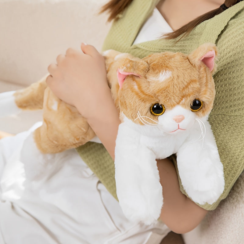 50Cm/19.68In Adorable Plush Toy of a Cat, Perfect for Family Companionship, Soft Stuffed Animal Pillow, Imitation British Shorthair Cat, Ideal Gifts for Loved Ones