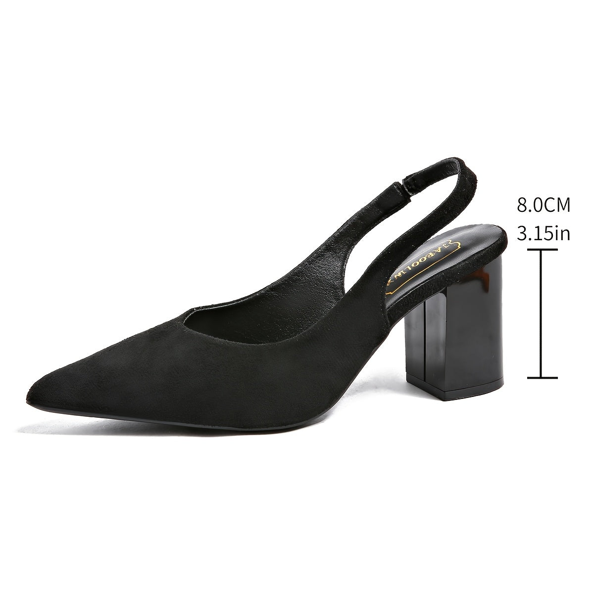 Women’s Elegant Chunky Heel Pointed Toe Summer Shoes