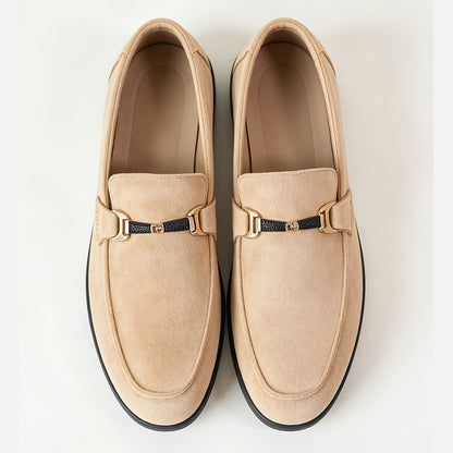 Men's Classic Slip-On Loafers with Comfortable Fabric Upper