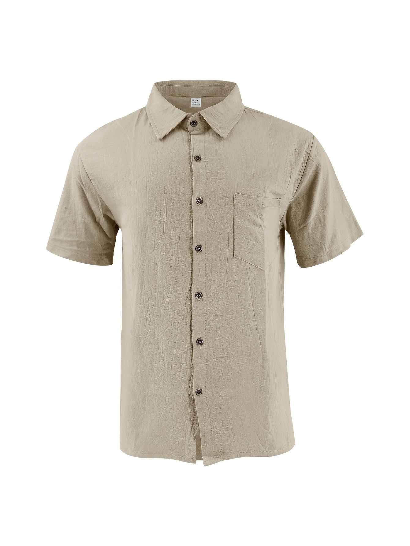Men's Casual Linen Shirt and Pants Set for Summer Comfort