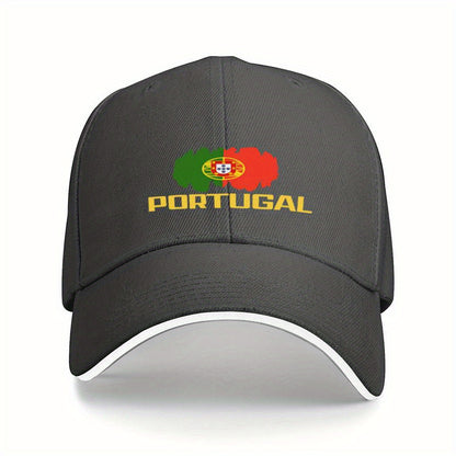 PORTUGAL Flag Sports Cap for Fitness and Running