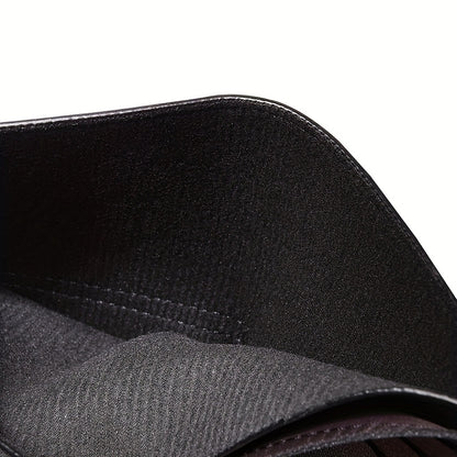 Men's & Unisex Compact Wallet with Snap & Clip Closure - PU Short Billfold, Cash/Credit Card Holder & ID for Travel, Everyday Carry - Minimalist Money Clip for -the- (No-Wash Care)