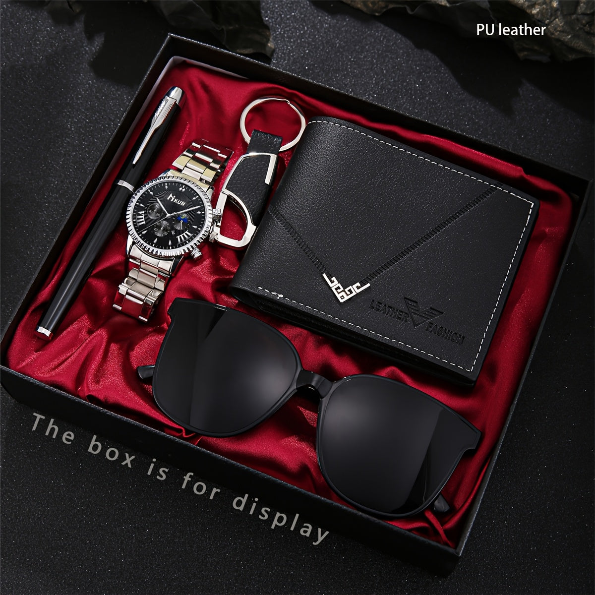 5pcs Fashionable and Versatile Men's Wallet Set, the Perfect Holiday Gift for Him