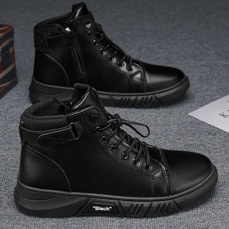 Men's Casual Ankle Boots - Stylish Outdoor Hiking Shoes