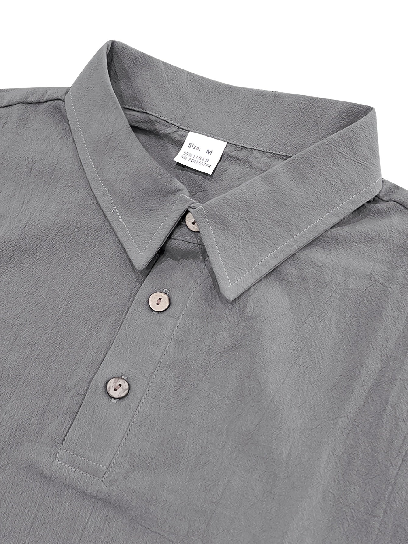 Men's Linen Summer Shirt and Long Pants Set - Casual Loose Fit