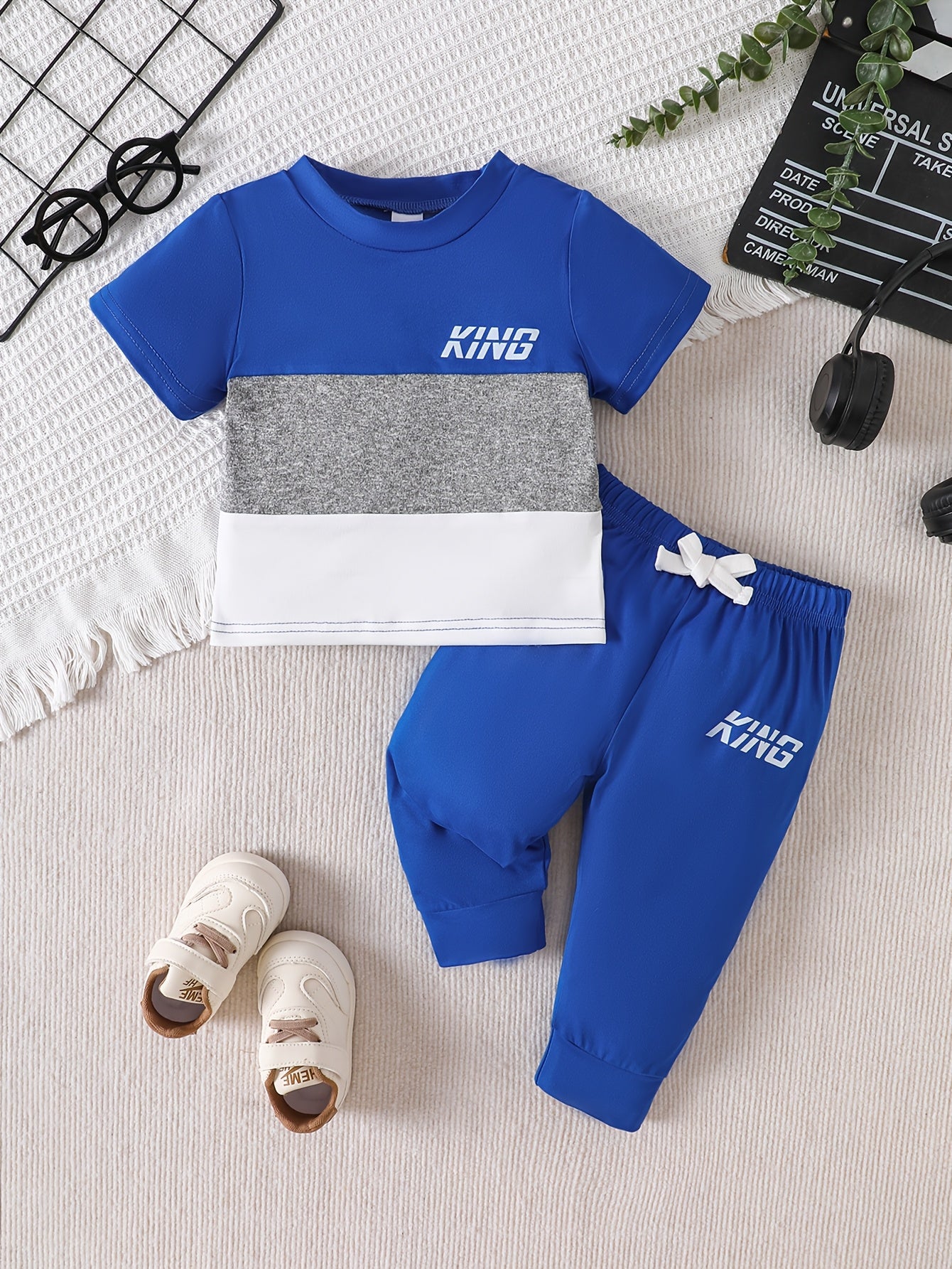 Baby Boy Spring Summer Casual T-Shirt & Pants Set