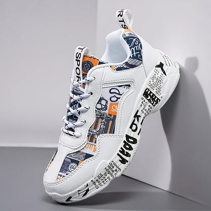 Women'S Fashion Sneakers, Non-Slip Durable Casual Sports Shoes, All-Season Low Top Lace-Up, Plain Toe, Fabric Upper/Inner, MD Sole, Fabric Insole - Hand Washable