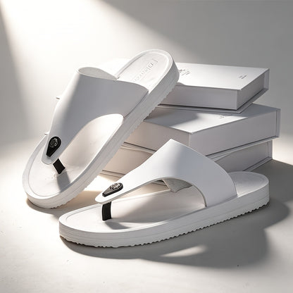 Men's Non-Slip Casual Flip-Flops with Shock-Absorbing Sole
