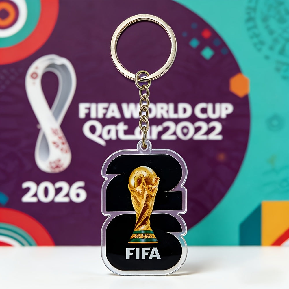 2026 USA-Mexico World Cup PVC Football Keychain
