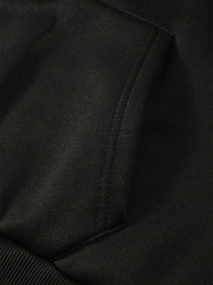 2pcs children's autumn and winter velvet zipper hooded shirt + pants, letter print boys' fashionable casual sports suit, suitable for jogging and daily wear