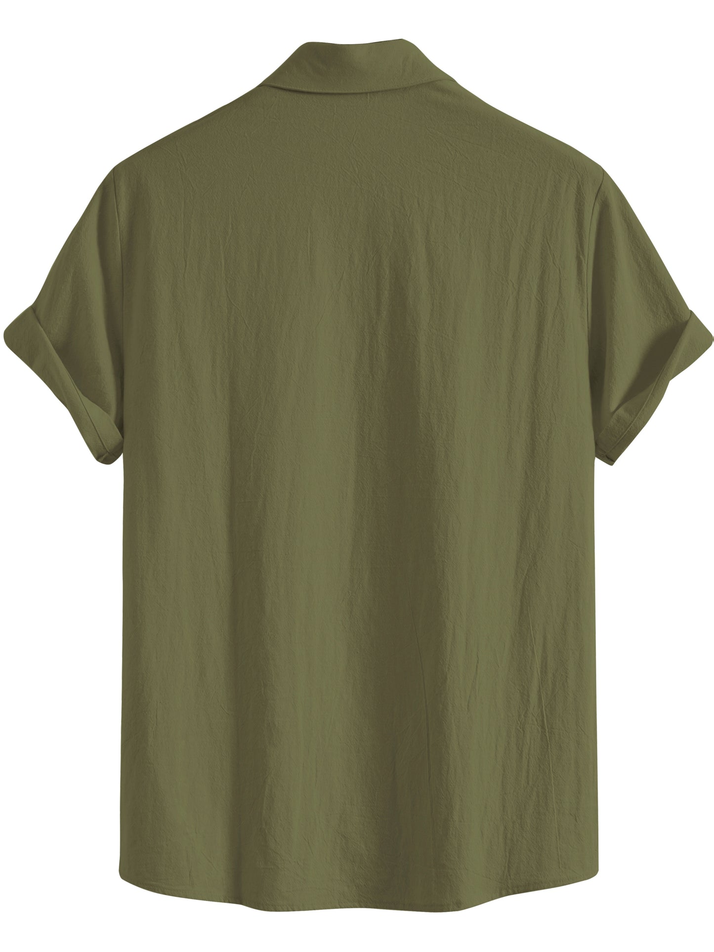 Men's Summer Cotton Shirt and Shorts Set - Casual Outdoor Wear