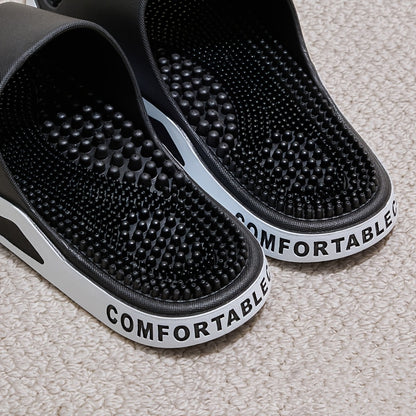 Men's Large EVA Massage Slippers for Indoor and Outdoor Use