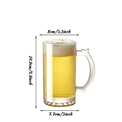 Personalized Large Glass Beer Mug - Custom Engraved Gift