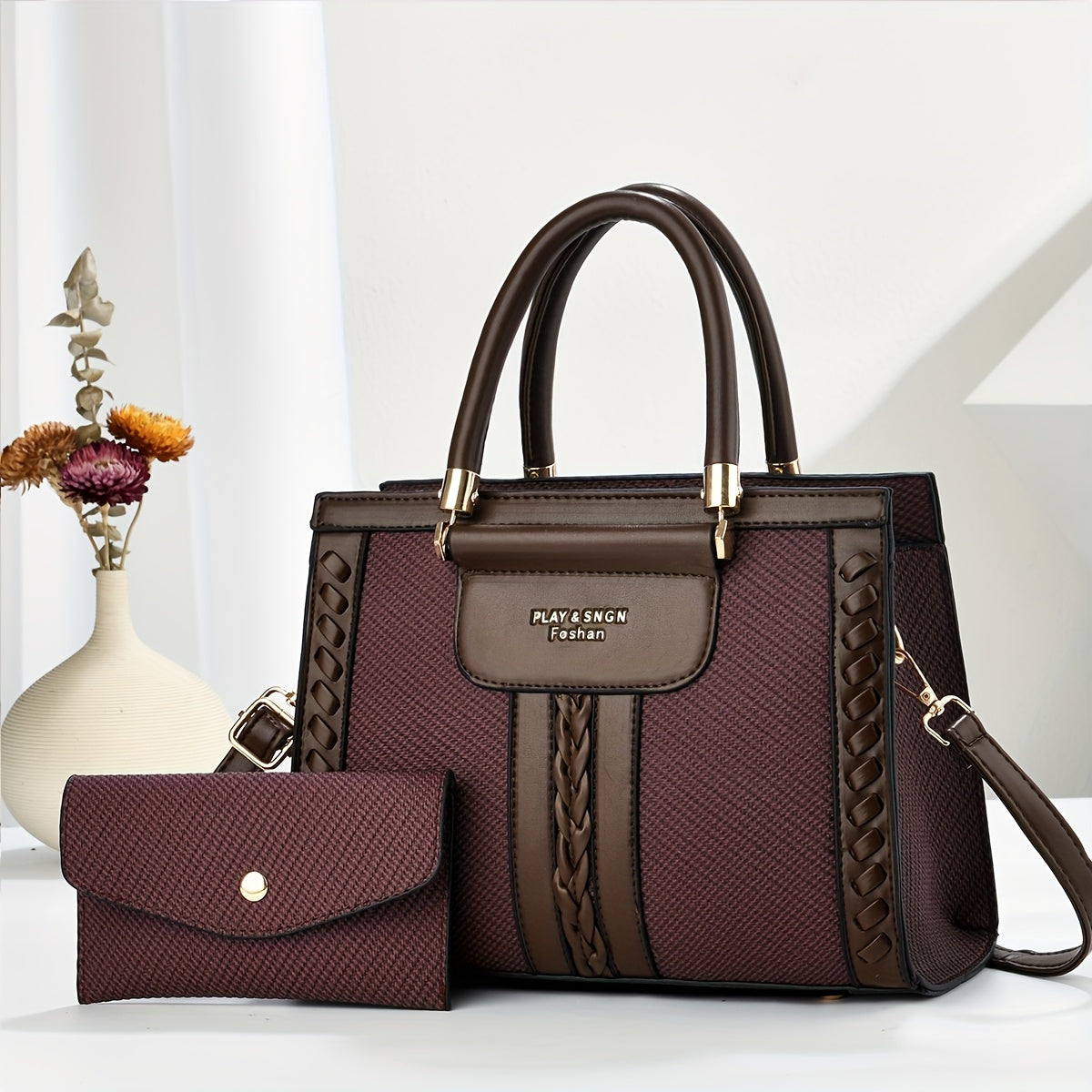Elegant High-Capacity PU Crossbody Bag for Women