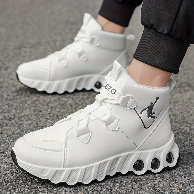 [sneakers] Men'S Mid-Top Basketball Shoes for Outdoor Fashion Trends