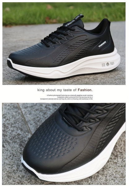Men's Autumn/Winter High Quality Versatile Work Shoes, Trendy Fashionable Anti-Slip Lightweight Sneakers for Students, Men's Running Shoes - ayq