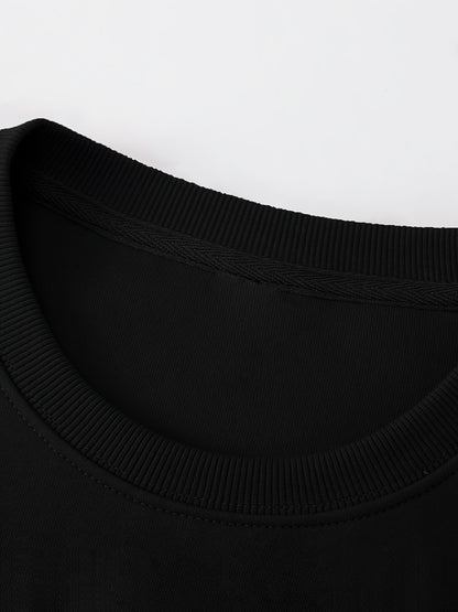 Men'S Happy New Year Sweatshirt - Light Grey with Orange Lettering - Regular Fit Crewneck Pullover for New Year'S Eve, NYE Parties & Casual Attire - Non-Permanent Celebration Sweater for Everyday & Special Occasions, New Year