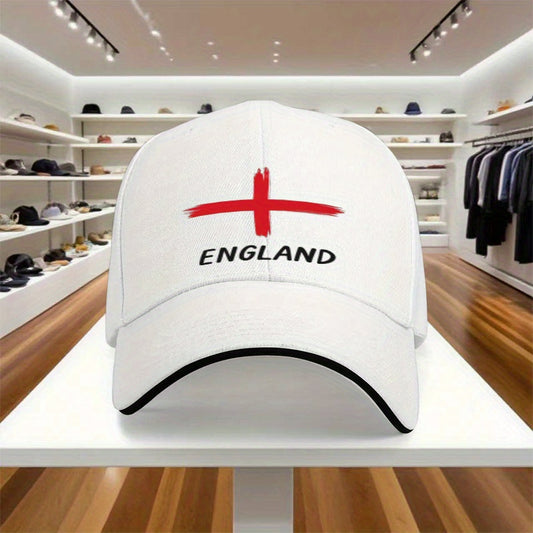 Adjustable England Cross Baseball Cap for Men & Women - ayq