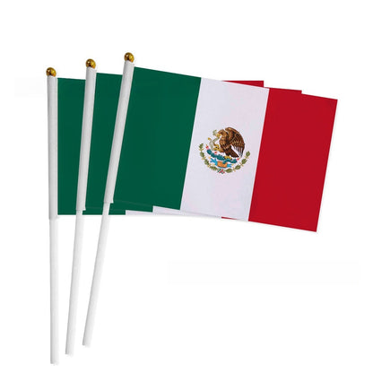 3pcs Portable Hand-Waving Flags for Sports Fans and Events