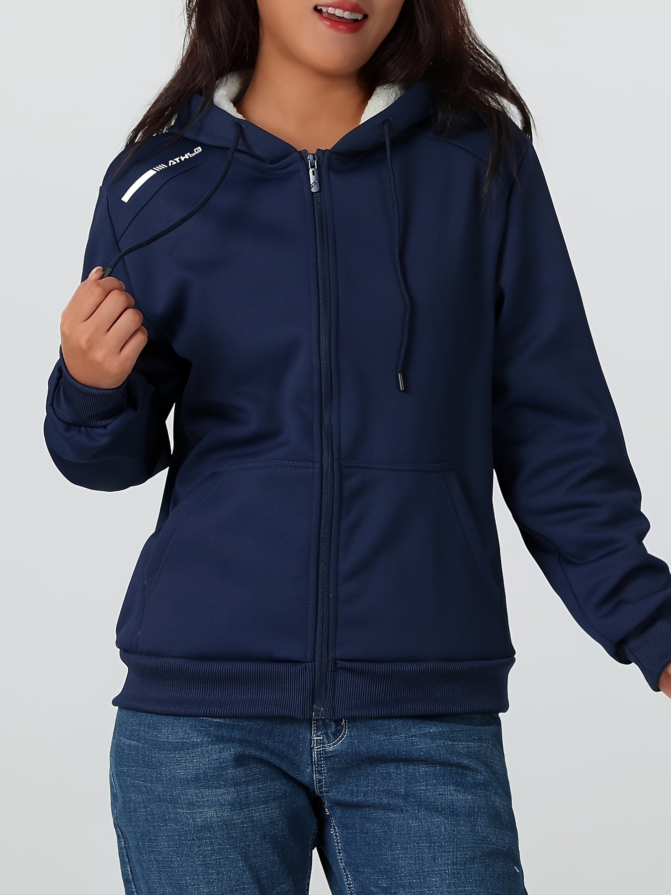 Women'S Heavyweight Winter Jacket - Thermal Insulated Cold Weather Coat with Full-Zip Closure, Large Front Pockets - Purple Outerwear for Everyday & Formal Events - Non-Stretchy Polyester Fabric - Easy-Care Ladies Outerwear,