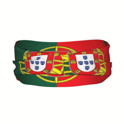 Portugal Flag Sports Headband - Polyester Geometric Design