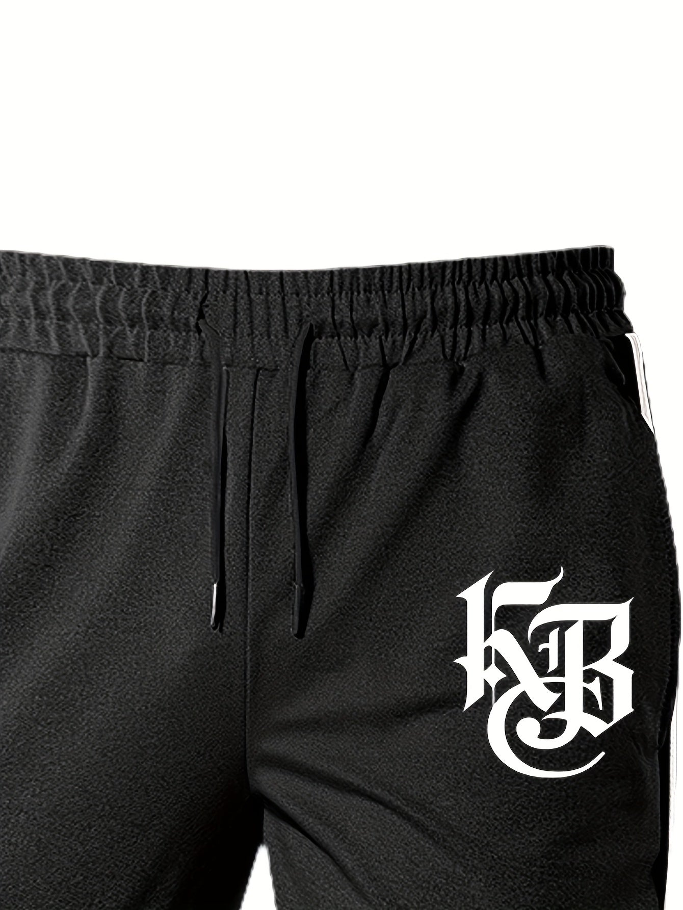 Casual Print Full-Zip Men'S Sportswear Set, Suitable for Gym Workouts And Running, Includes a Long-Sleeve Stand-Up Collar Jacket And Elastic Waist Joggers in a 2pcs Set