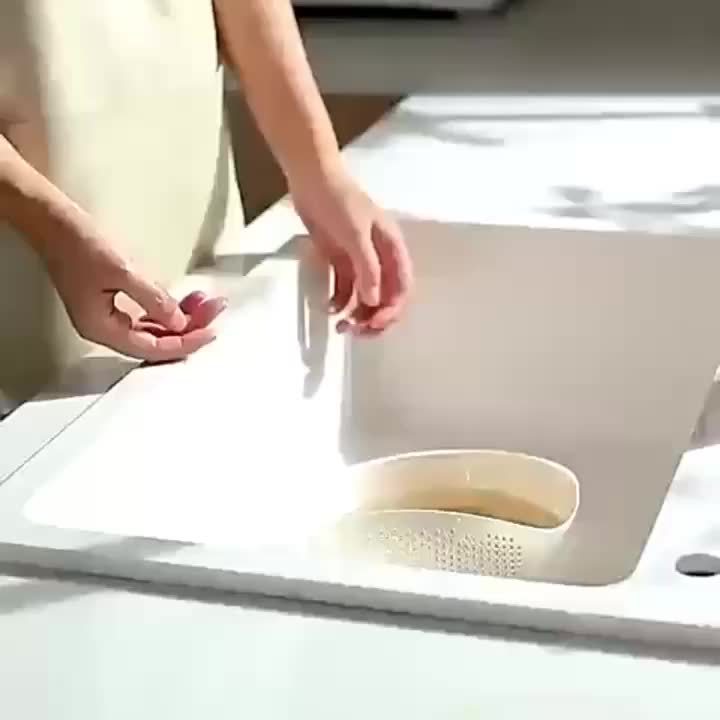 1/2/3pcs Storage Basket, Multifunctional Laundry Basket, Modern Food Drain Basket, Fruits, Vegetables, Rice And Grains, Kitchen Organizer And Storage Cabinet, Kitchen Accessories